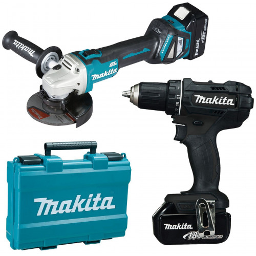 Makita DLX2369B Akkus gépszett DDF482RFEB+DGA511Z Li-ion LXT 18V (2xBL1830B+DC18RC)