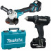 Makita DLX2369B Akkus gépszett DDF482RFEB+DGA511Z Li-ion LXT 18V (2xBL1830B+DC18RC)