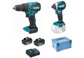 Makita DHP490+DTD153 Li-ion LXT Akkus gépszett (18V/2x3,0Ah) Makpac