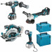 Makita DLX4106TJ készlet DHP481 + DGA513 + DHS680 + DML802 + 2x5,0 Ah + 2xMakpac