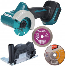 Makita DMC300Z Akkus szénkefementes sarokcsiszoló 76 mm Li-ion LXT 18V, Akku és töltő nélk