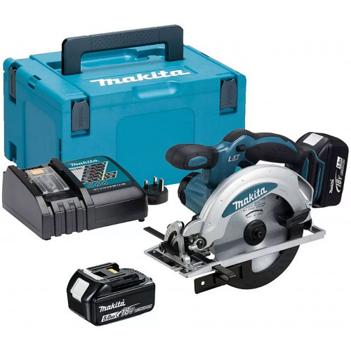 Makita DSS610RTJ Akkus körfűrész 165mm Li-ion LXT (18V/2x5,0 Ah) Makpac