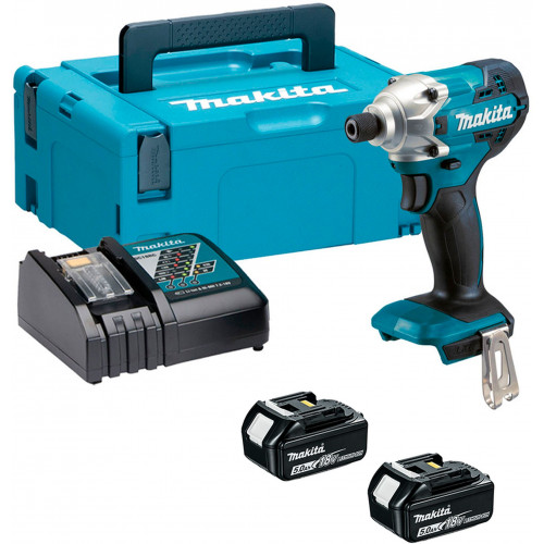 Makita DTD156RTJ Akkus ütvecsavarbehajtó 1/4" Li-ion LXT (18V/2x5,0Ah) Makpac