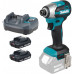Makita DTD158WVE Akkus ütvecsavarbehajtó 1/4" Li-ion LXTB (18V/2x2,0Ah) koffer