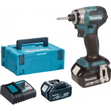 Makita DTD173RTJ Akkus ütvecsavarozó 1/4" Li-ion LXT (18V/2x5,0Ah) Makpac