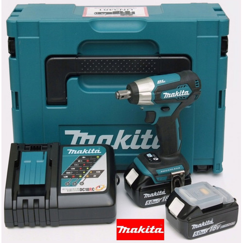 Makita DTW181RTJ Akkus ütvecsavarozó 1/2" Li-ion LXT (18V/2x5,0Ah) Makpac