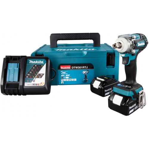 Makita DTW301RTJ Akkus ütvecsavarozó Li-ion LXT (2x18V/5,0Ah) MAKPAC 2