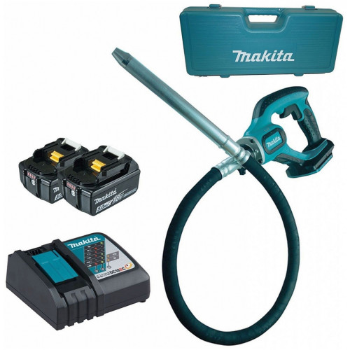 Makita DVR450RTE Akkus betontömörítő Li-ion LXT (2x5,0Ah/18V)