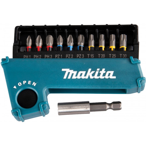 Makita E-03567 Impact Premier torziós csavarbehajtó bitkészlet, 11 db