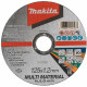 Makita E-10724 Multi Material Vágókorong 125x1,2x22,23mm