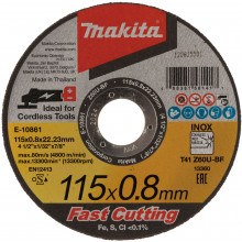 Makita E-10861-12 vágókorong 115x0,8x22,23mm, Z60U