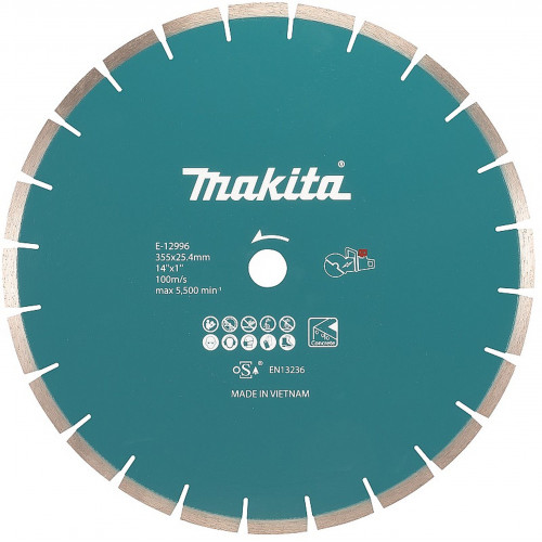 Makita E-12996 Gyémántvágó korong betonhoz, 355 x 25,4 mm