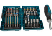 Makita E-25096 Bitkészlet 1/4" racsnival 44 db, műanyag koffer