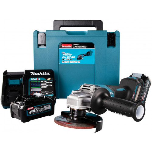 Makita GA029GM201 Akkus sarokcsiszoló 125mm Li-ion XGT (2x4,0Ah/ 40V) Makpac 4
