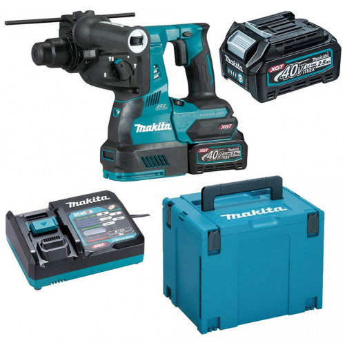 Makita HR002GM202 akkus SDS-Plus fúró-vésőkalapács, AWS Li-ion XGT, 2x 40V/4,0Ah