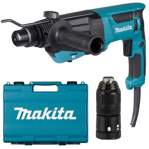 Makita HR2670FT Elektromos fúró-vésőkalapács SDS-Plus (800W/3,0J) kofferben