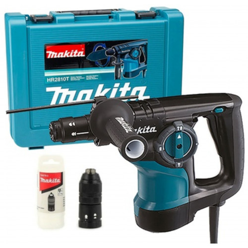 Makita HR2810T Fúró-vésőkalapács + cseretokmány (800W/2,9J) kofferben