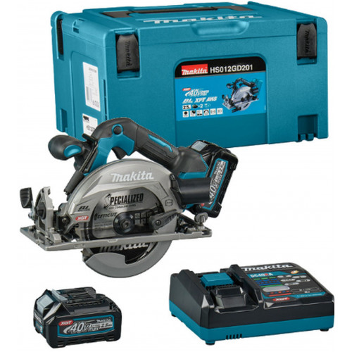Makita HS012GD201 Akkus körfűrész 165mm Li-ion XGT (2x2,5Ah/40V) Makpac