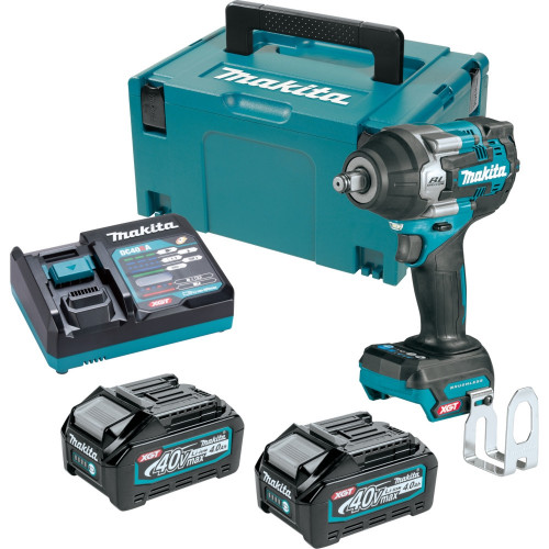 Makita TW007GM201 Akkus ütvecsavarbehajtó 1/2" Li-ion XGT ( 2x 4,0Ah/40V) Makpac