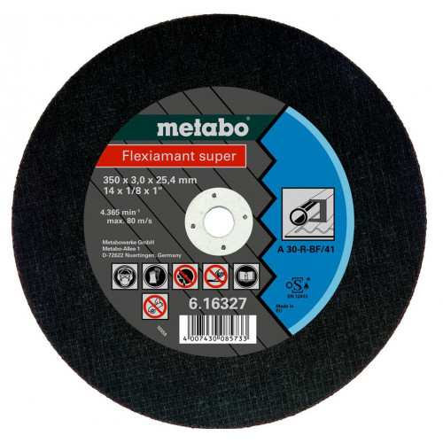 Metabo 616339000 Flexiamant super Darabolótárcsa acélhoz 350x3,0x25,4