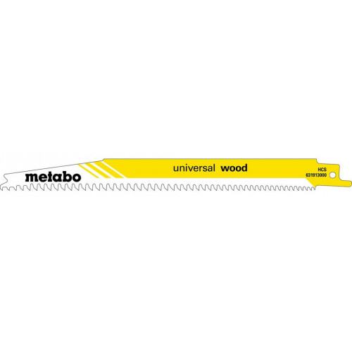 Metabo 631913000 "Universal wood" 5 db Orrfűrészlap 200 x 1,25 mm