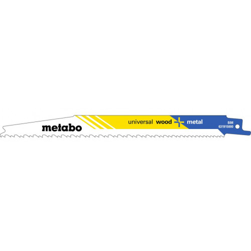 Metabo 631915000 "Universal wood + M." 5 db Orrfűrészlap 200x1,25