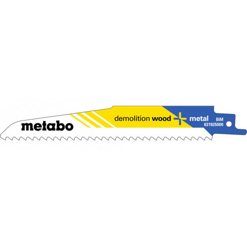 Metabo 631925000 "Demolition wood + m" 5 db Orrfűrészlap 150 x 1,6 mm