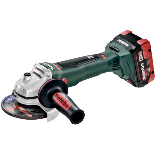 METABO WB 18 LTX BL 125 QUICK AKU Szögcsiszoló 18V 2 x 8 Ah LIHD, ASC 30-36 V töltő, műany