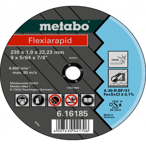 Metabo Flexiarapid Vágókorong Inox 150x1,6x22,23mm TF 41 616183000