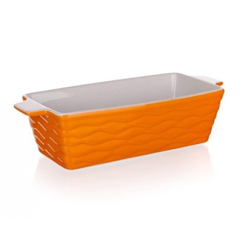 BANQUET Culinaria téglalap alakú kerámia sütőtál, narancssárga, 29,5 x 12,5 cm 60ZF11