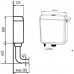 AQUALINE WC tartály 1/2", alsó bekötéssel T1801