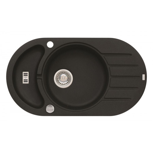 ALVEUS NIAGARA 50 granit mosogatótálca, 780 x 435 mm, fekete 1125091 ALVEUS NIAGARA 50 granit mosogatótálca, 780 x 435 mm, fekete 1125091