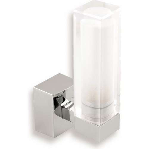 NOVASERVIS Metalia szögletes fürdőszobai lámpa, króm/üveg 0204,0