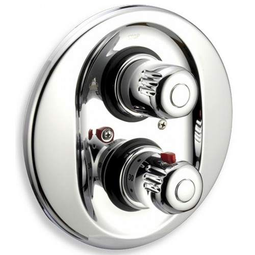 NOVASERVIS 2650R,0 AQUAMAT FALBA ÉPÍTHETŐ TERMOSZTÁTOS KÁDCSAPTELEP, KRÓM