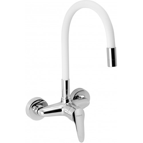 NOVASERVIS Konyhai csaptelep flexibilis kifolyócsővel, 150mm, fehér 94480,0B