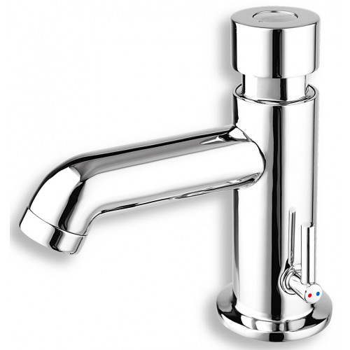 FERRO Presstige II nyomógombos önelzáró csaptelep átfolyás-és hőfokszabályzóval Z201R FERRO Presstige II nyomógombos önelzáró csaptelep átfolyás-és hőfokszabályzóval Z201R