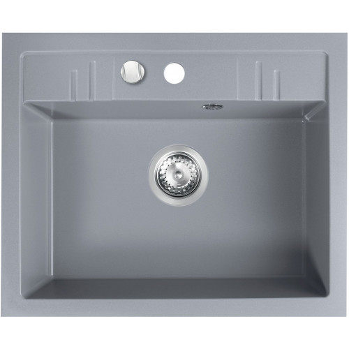 FERRO MEZZO II Gránit mosogató 580x480mm, szürke DRGM1/48/58GA
