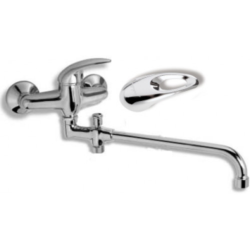 Novaservis Metalia 55 fali mosdó/kádtöltő csaptelep, króm, lyukas karral 55136/1,0