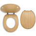 NOVASERVIS bambusz WC ülőke fém zsanérokkal, fahatású MDF WC/BAMBUS