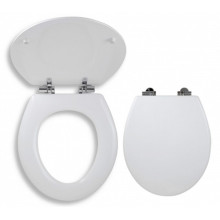 NOVASERVIS koptatott fehér WC ülőke fém zsanérokkal, soft close, MDF WC/SOFTLYRA
