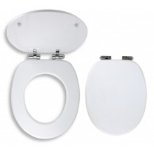 NOVASERVIS fehér WC ülőke fém zsanérokkal, soft close, MDF WC/SOFTMDF