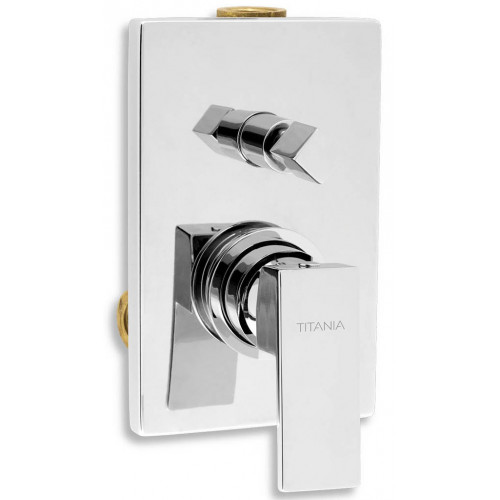 NOVASERVIS TITANIA CUBE FALBA ÉPÍTHETŐ 2 FUNKCIÓS CSAPTELEP, ZUHANYVÁLT 98850R,0