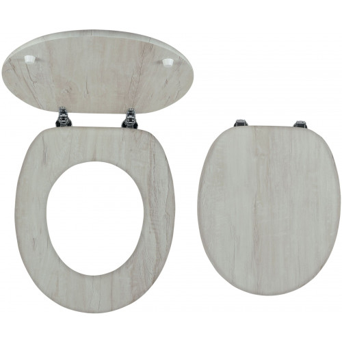 NOVASERVIS WC ülőke, furnérozott MDF, fém-króm zsanérok WC/DUBVELVET