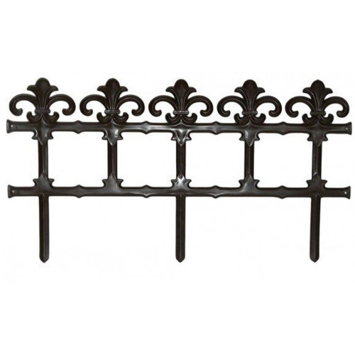 PROSPERPLAST GARDEN ART kerítés, 372 x 34 cm, barna, 6 db IPLB-R222