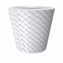 PROSPERPLAST MATUBA virágcserép, 12L, fehér DBMA300-S449