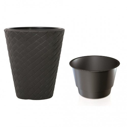 PROSPERPLAST MATUBA virágcserép, 18/34L, antracit DBMT400-S433 PROSPERPLAST MATUBA virágcserép, 18/34L, antracit DBMT400-S433