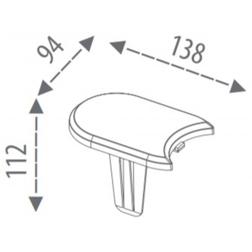 Prosperplast Kerti paliszád szürke, 192,3x1,2cm, IPAK1S