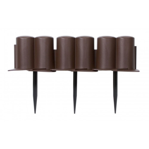 PROSPERPLAST IPAL6 paliszád, 302 x 10 cm, 8 db, barna IPAL6-R222