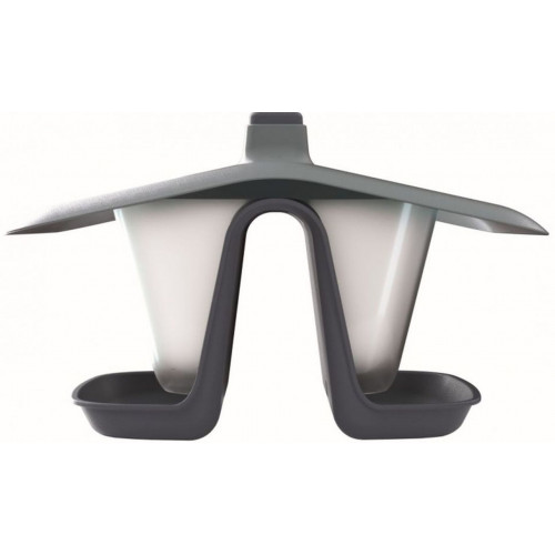 Prosperplast BIRDYFEED DOUBLE Madáretető 28cm, antracit IBFD