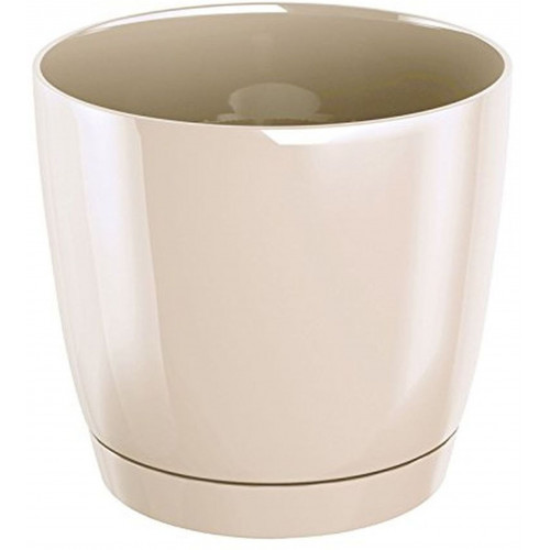 Prosperplast COUBI ROUND P kaspó alátéttel, 7.5 L fényes- krémszinű DUOP240 Prosperplast COUBI ROUND P kaspó alátéttel, 7.5 L fényes- krémszinű DUOP240